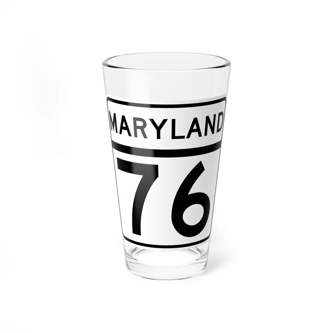 MD Route 76 (Maryland) (Road Sign) Pint Glass 16oz 16oz - Go Mug Yourself