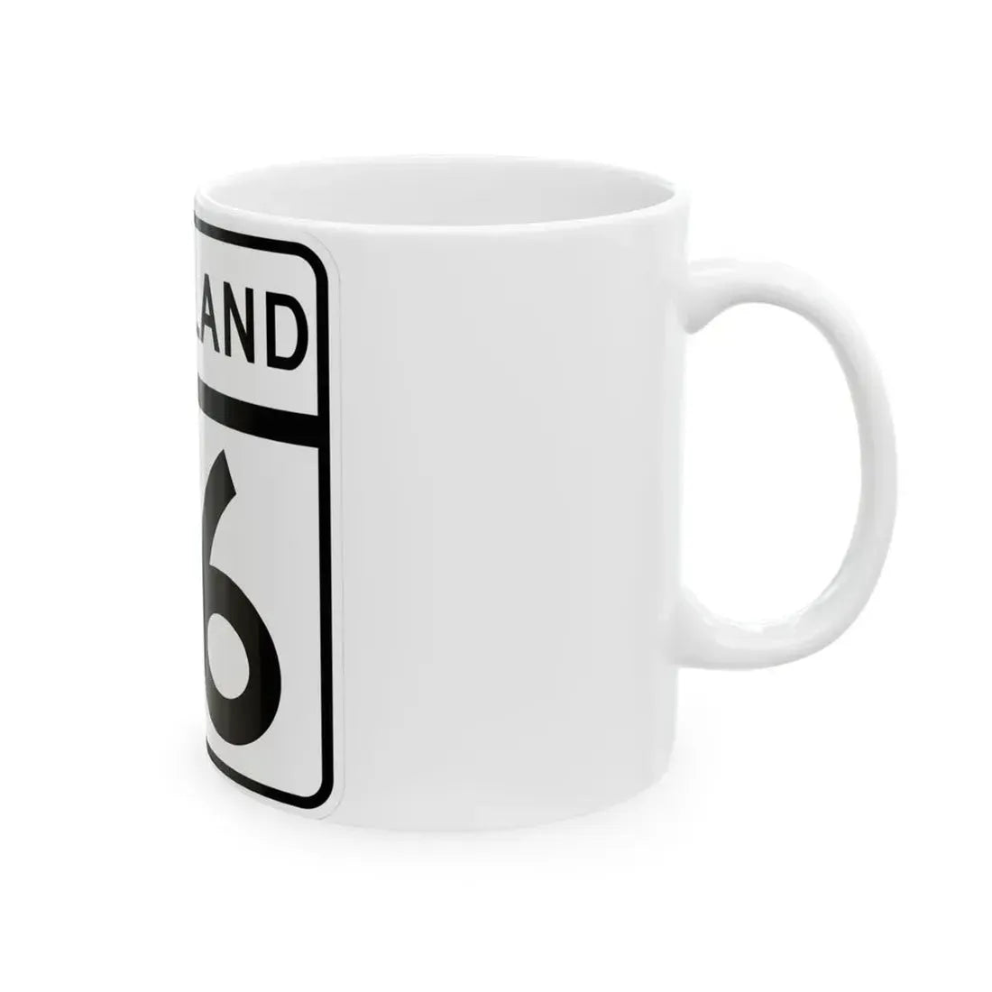 MD Route 76 (Maryland) (Road Sign) White Coffee Mug - Go Mug Yourself