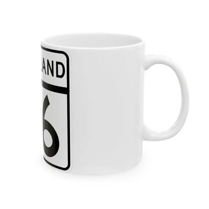 MD Route 76 (Maryland) (Road Sign) White Coffee Mug - Go Mug Yourself