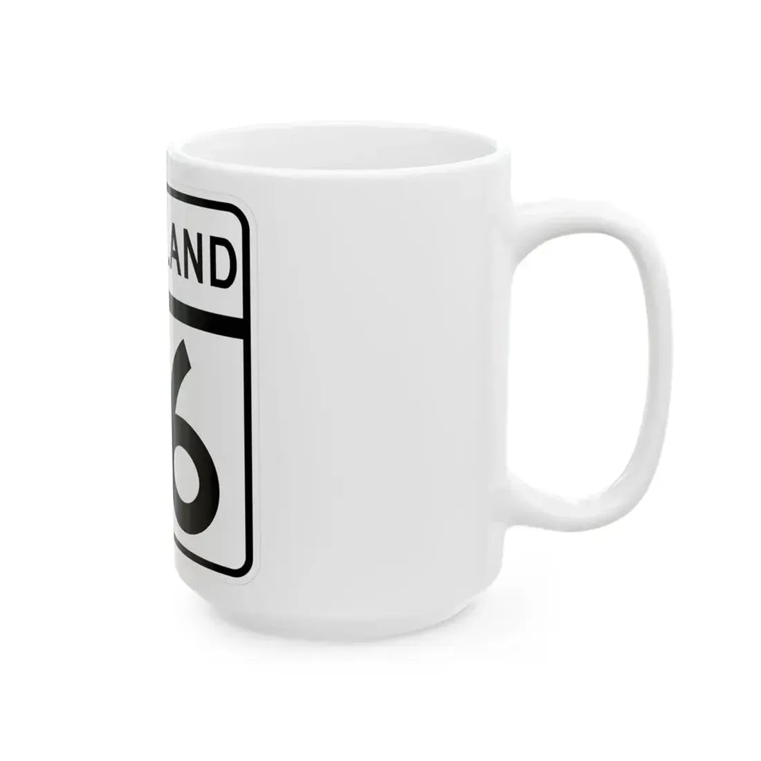 MD Route 76 (Maryland) (Road Sign) White Coffee Mug - Go Mug Yourself