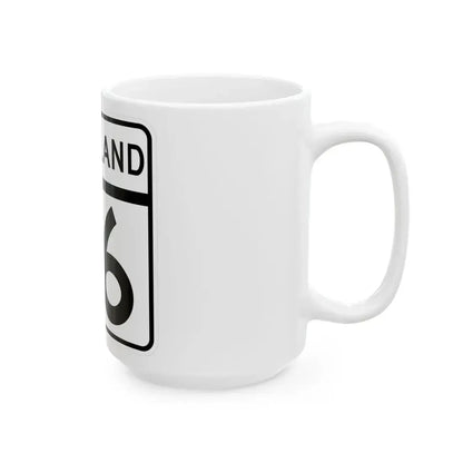 MD Route 76 (Maryland) (Road Sign) White Coffee Mug - Go Mug Yourself