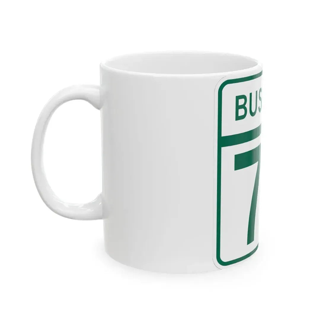 MD Route 77 Business (Maryland) (Road Sign) White Coffee Mug - Go Mug Yourself