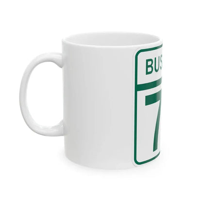 MD Route 77 Business (Maryland) (Road Sign) White Coffee Mug - Go Mug Yourself