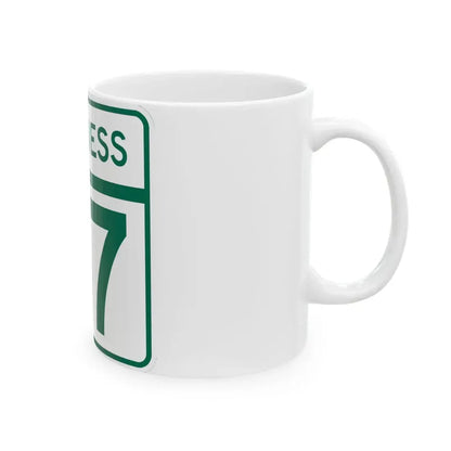 MD Route 77 Business (Maryland) (Road Sign) White Coffee Mug - Go Mug Yourself