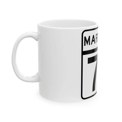 MD Route 77 (Maryland) (Road Sign) White Coffee Mug - Go Mug Yourself