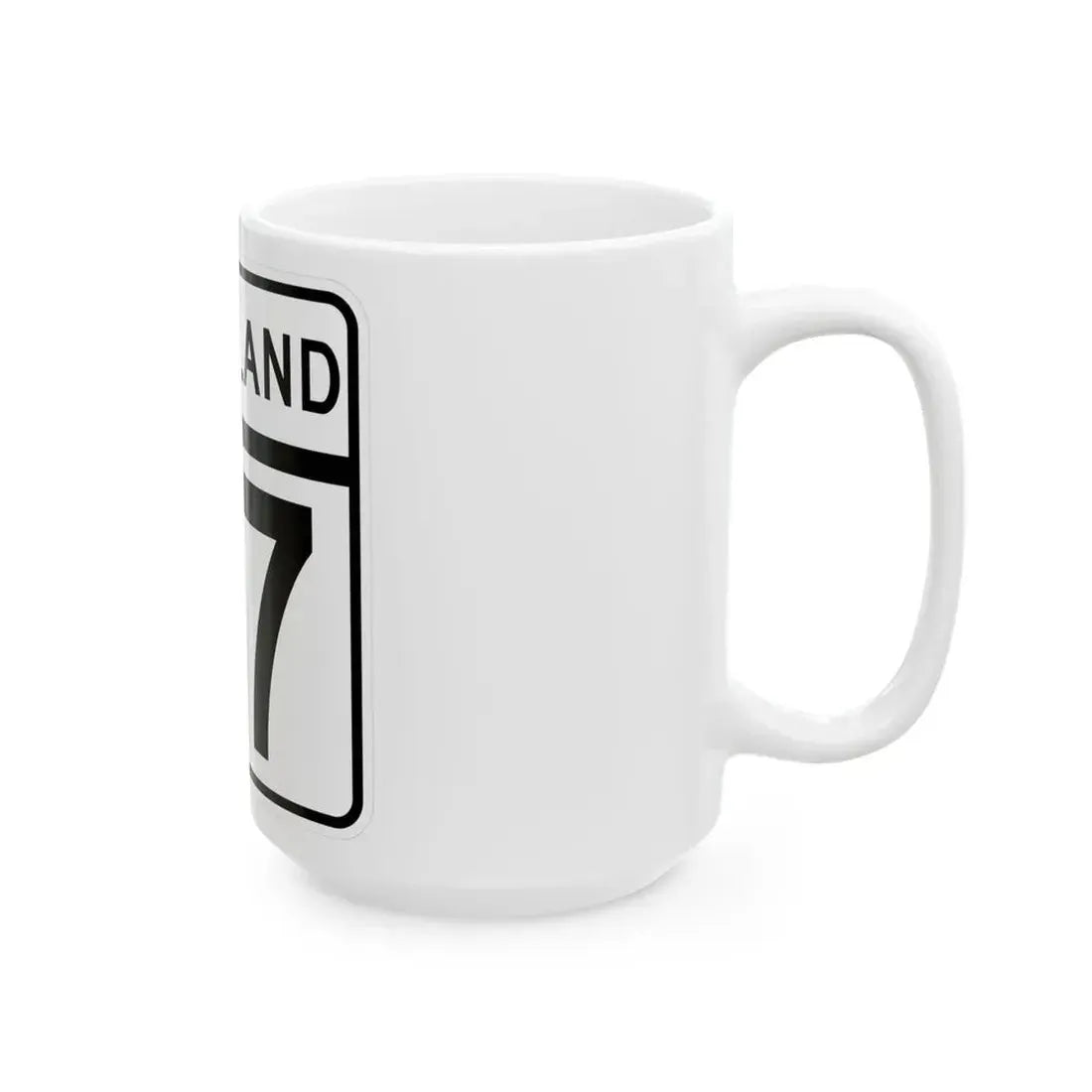 MD Route 77 (Maryland) (Road Sign) White Coffee Mug - Go Mug Yourself