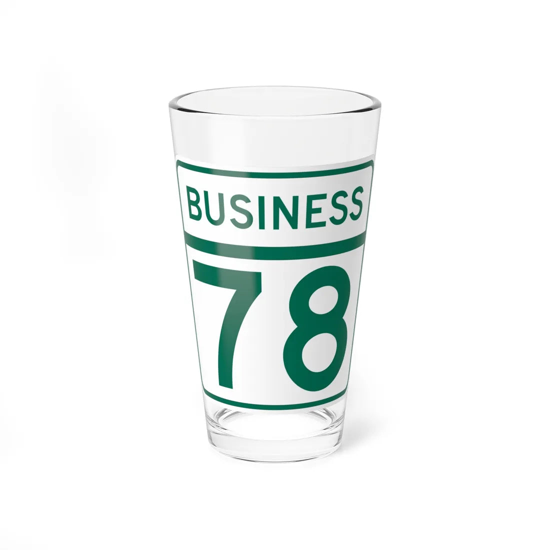 MD Route 78 Business (Maryland) (Road Sign) Pint Glass 16oz 16oz - Go Mug Yourself