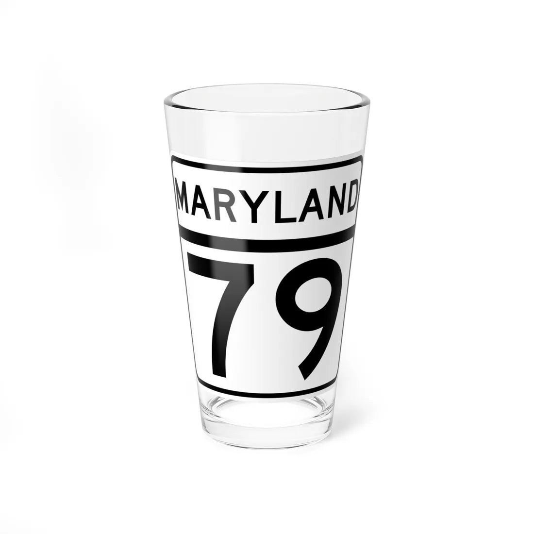 MD Route 79 (Maryland) (Road Sign) Pint Glass 16oz 16oz - Go Mug Yourself
