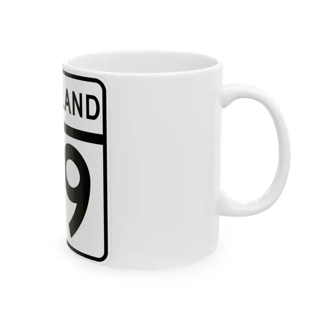 MD Route 79 (Maryland) (Road Sign) White Coffee Mug - Go Mug Yourself
