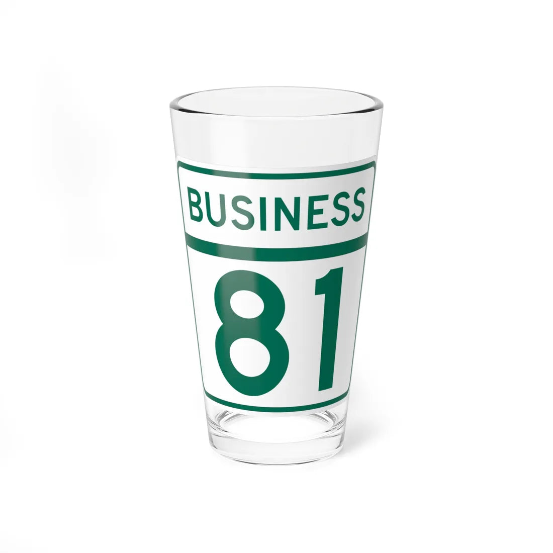 MD Route 81 Business (Maryland) (Road Sign) Pint Glass 16oz 16oz - Go Mug Yourself