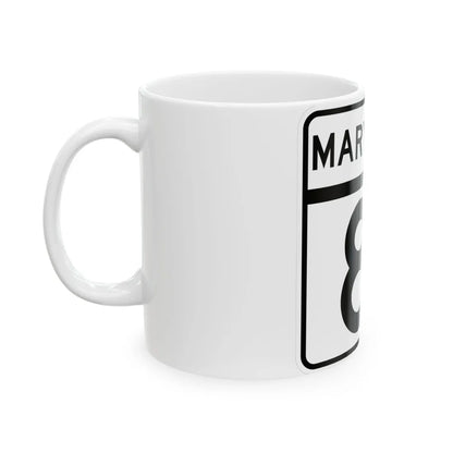 MD Route 81 (Maryland) (Road Sign) White Coffee Mug - Go Mug Yourself