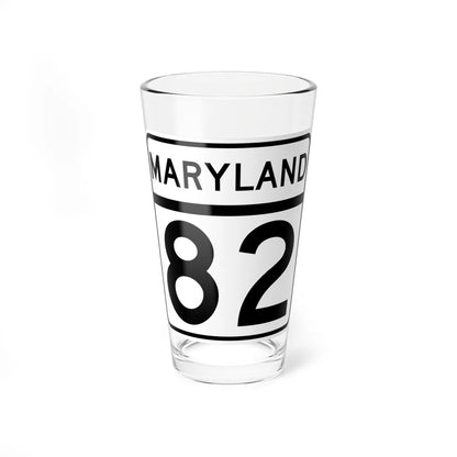 MD Route 82 (Maryland) (Road Sign) Pint Glass 16oz 16oz - Go Mug Yourself