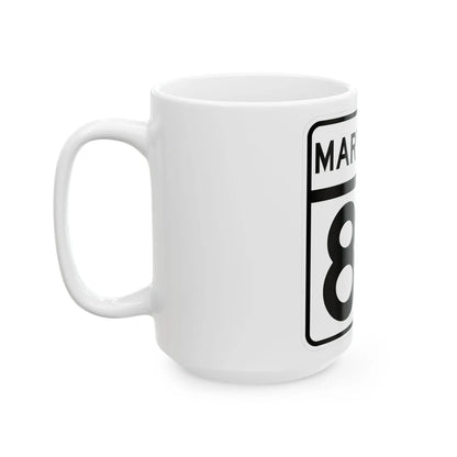 MD Route 82 (Maryland) (Road Sign) White Coffee Mug - Go Mug Yourself