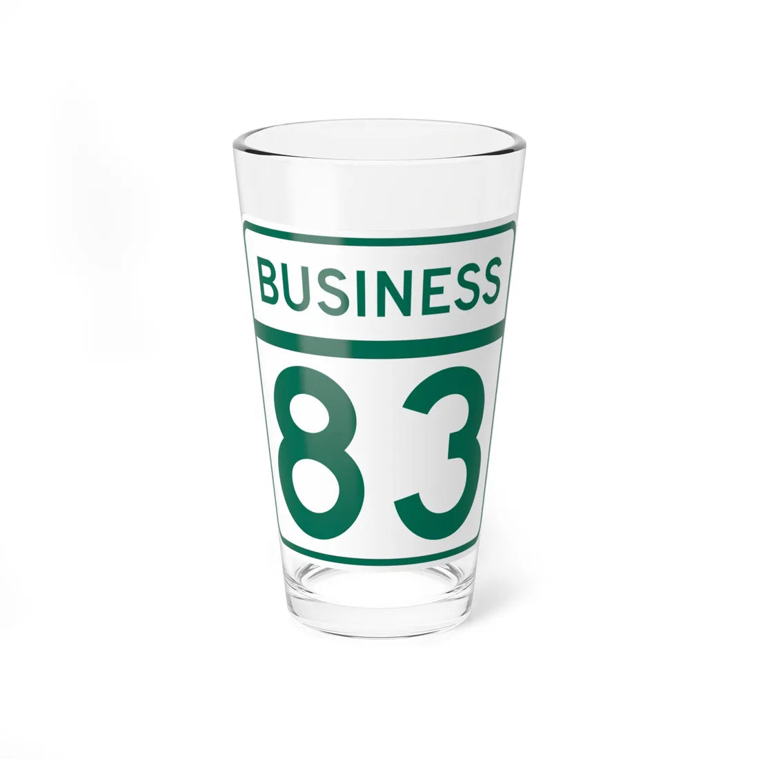 MD Route 83 Business (Maryland) (Road Sign) Pint Glass 16oz 16oz - Go Mug Yourself