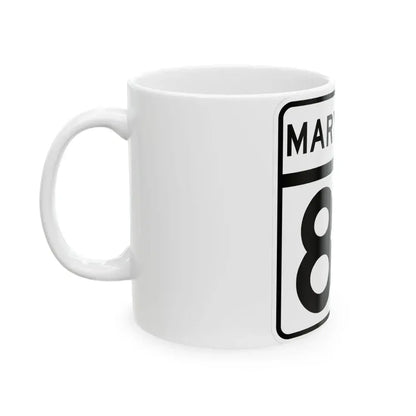 MD Route 83 (Maryland) (Road Sign) White Coffee Mug - Go Mug Yourself
