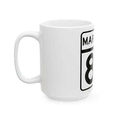 MD Route 83 (Maryland) (Road Sign) White Coffee Mug - Go Mug Yourself