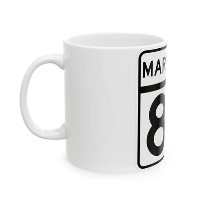 MD Route 84 (Maryland) (Road Sign) White Coffee Mug - Go Mug Yourself