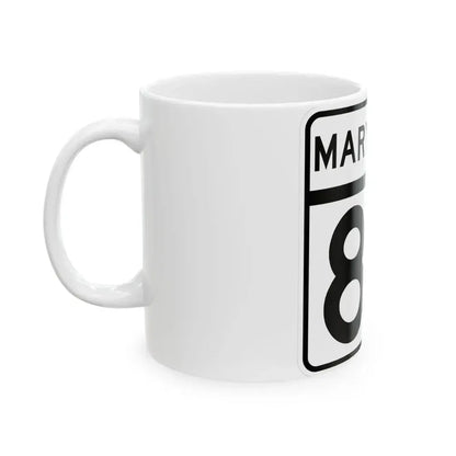 MD Route 85 (Maryland) (Road Sign) White Coffee Mug - Go Mug Yourself