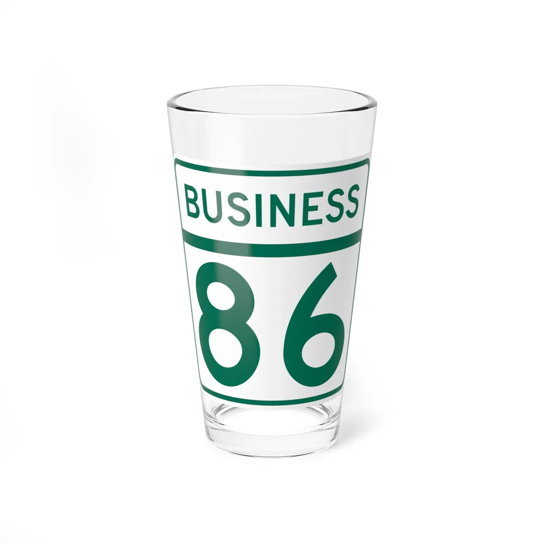 MD Route 86 Business (Maryland) (Road Sign) Pint Glass 16oz 16oz - Go Mug Yourself