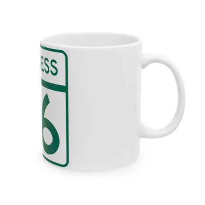 MD Route 86 Business (Maryland) (Road Sign) White Coffee Mug - Go Mug Yourself