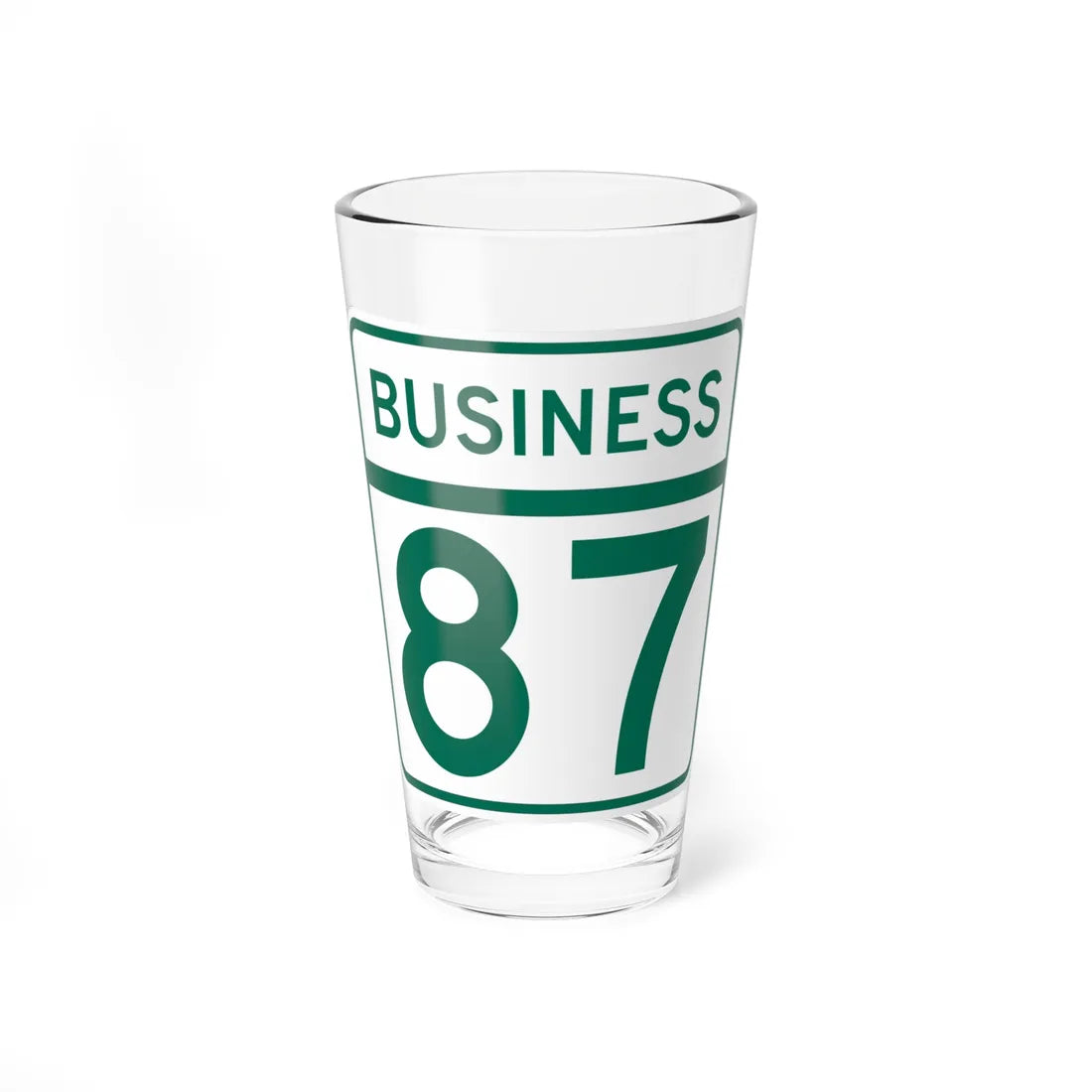MD Route 87 Business (Maryland) (Road Sign) Pint Glass 16oz 16oz - Go Mug Yourself