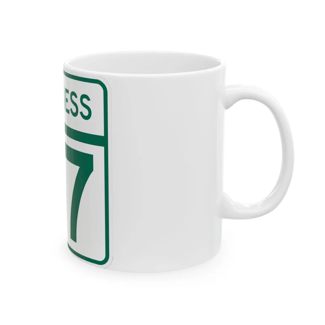 MD Route 87 Business (Maryland) (Road Sign) White Coffee Mug - Go Mug Yourself