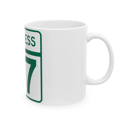 MD Route 87 Business (Maryland) (Road Sign) White Coffee Mug - Go Mug Yourself