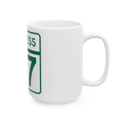 MD Route 87 Business (Maryland) (Road Sign) White Coffee Mug - Go Mug Yourself