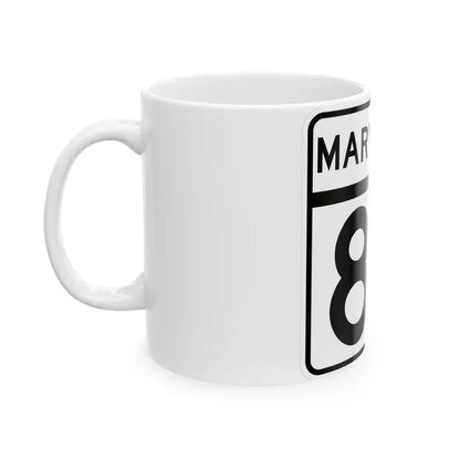 MD Route 87 (Maryland) (Road Sign) White Coffee Mug - Go Mug Yourself