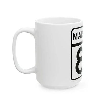 MD Route 87 (Maryland) (Road Sign) White Coffee Mug - Go Mug Yourself
