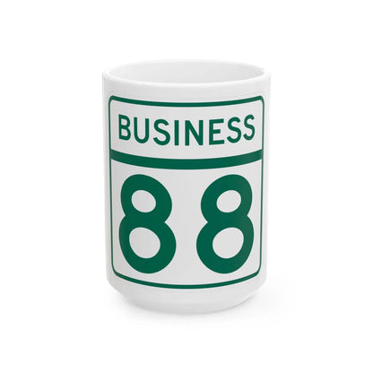 MD Route 88 Business (Maryland) (Road Sign) White Coffee Mug 15oz - Go Mug Yourself