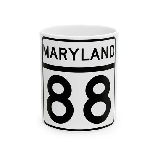 MD Route 88 (Maryland) (Road Sign) White Coffee Mug 11oz - Go Mug Yourself