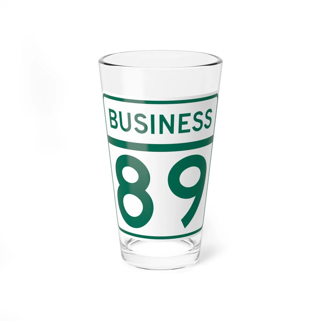 MD Route 89 Business (Maryland) (Road Sign) Pint Glass 16oz 16oz - Go Mug Yourself