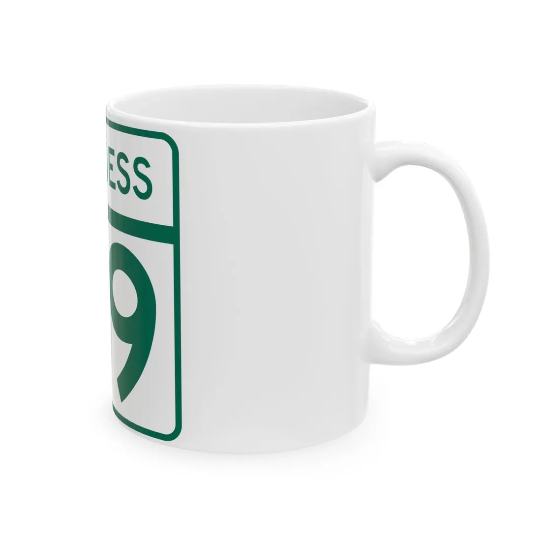MD Route 89 Business (Maryland) (Road Sign) White Coffee Mug - Go Mug Yourself