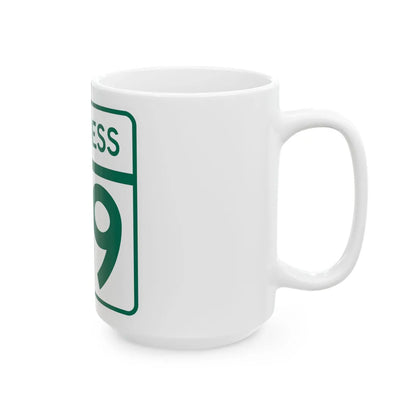 MD Route 89 Business (Maryland) (Road Sign) White Coffee Mug - Go Mug Yourself