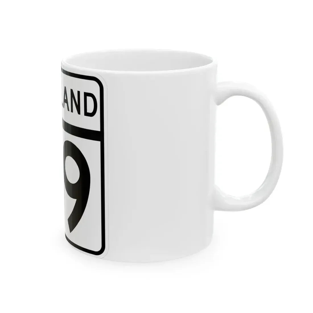 MD Route 89 (Maryland) (Road Sign) White Coffee Mug - Go Mug Yourself