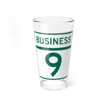 MD Route 9 Business (Maryland) (Road Sign) Pint Glass 16oz 16oz - Go Mug Yourself