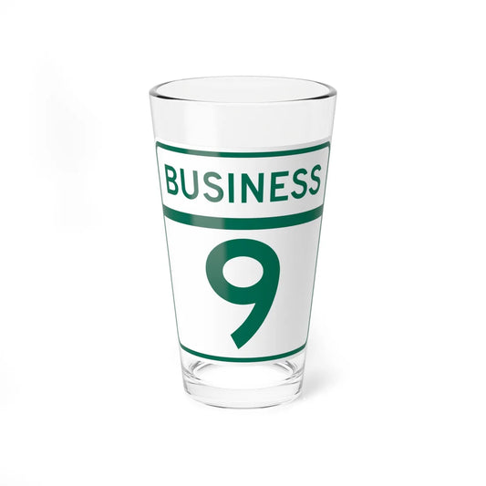 MD Route 9 Business (Maryland) (Road Sign) Pint Glass 16oz 16oz - Go Mug Yourself