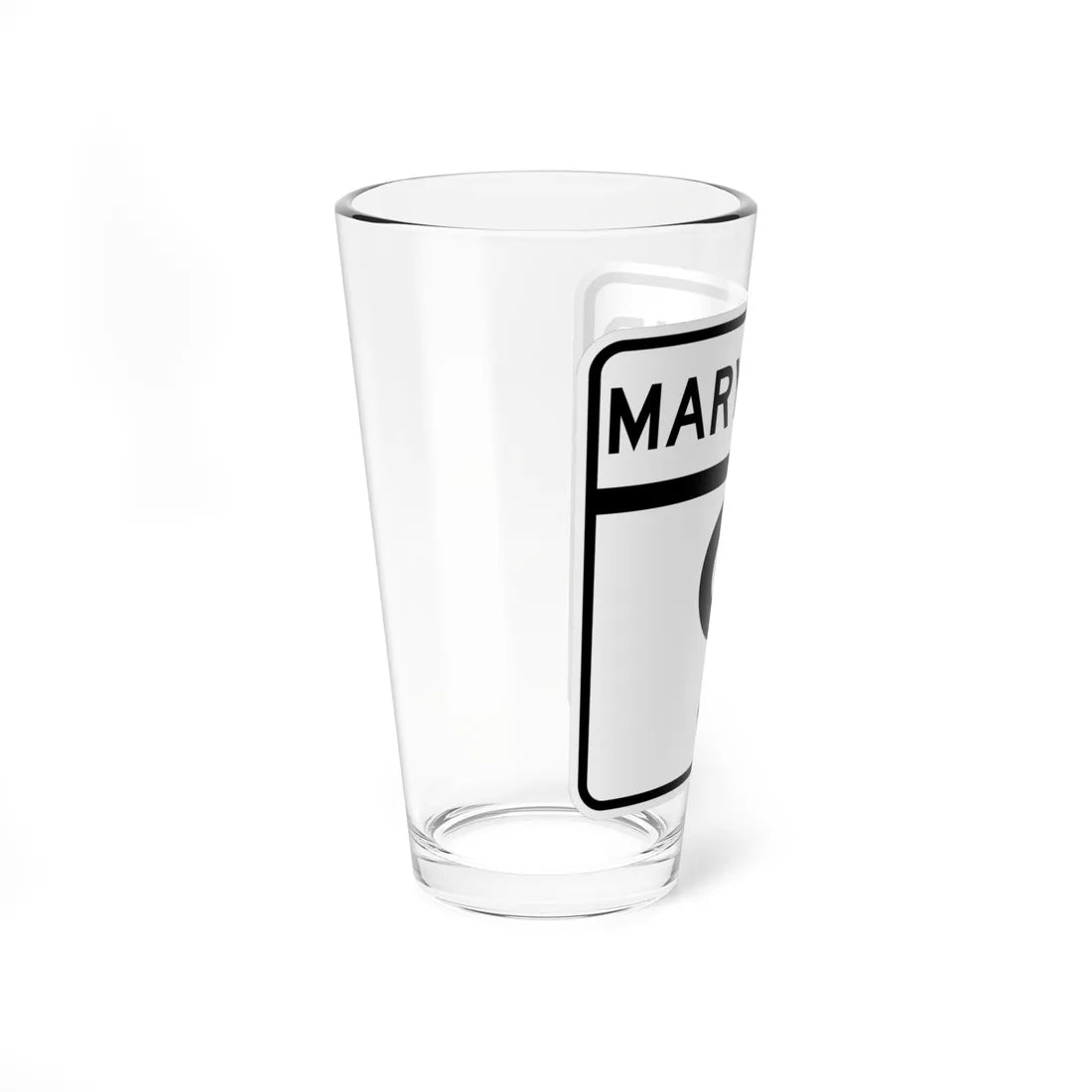 MD Route 9 (Maryland) (Road Sign) Pint Glass 16oz - Go Mug Yourself
