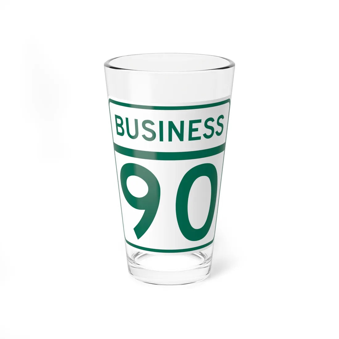 MD Route 90 Business (Maryland) (Road Sign) Pint Glass 16oz 16oz - Go Mug Yourself