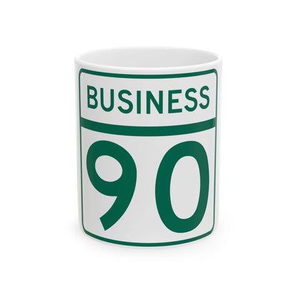 MD Route 90 Business (Maryland) (Road Sign) White Coffee Mug 11oz - Go Mug Yourself