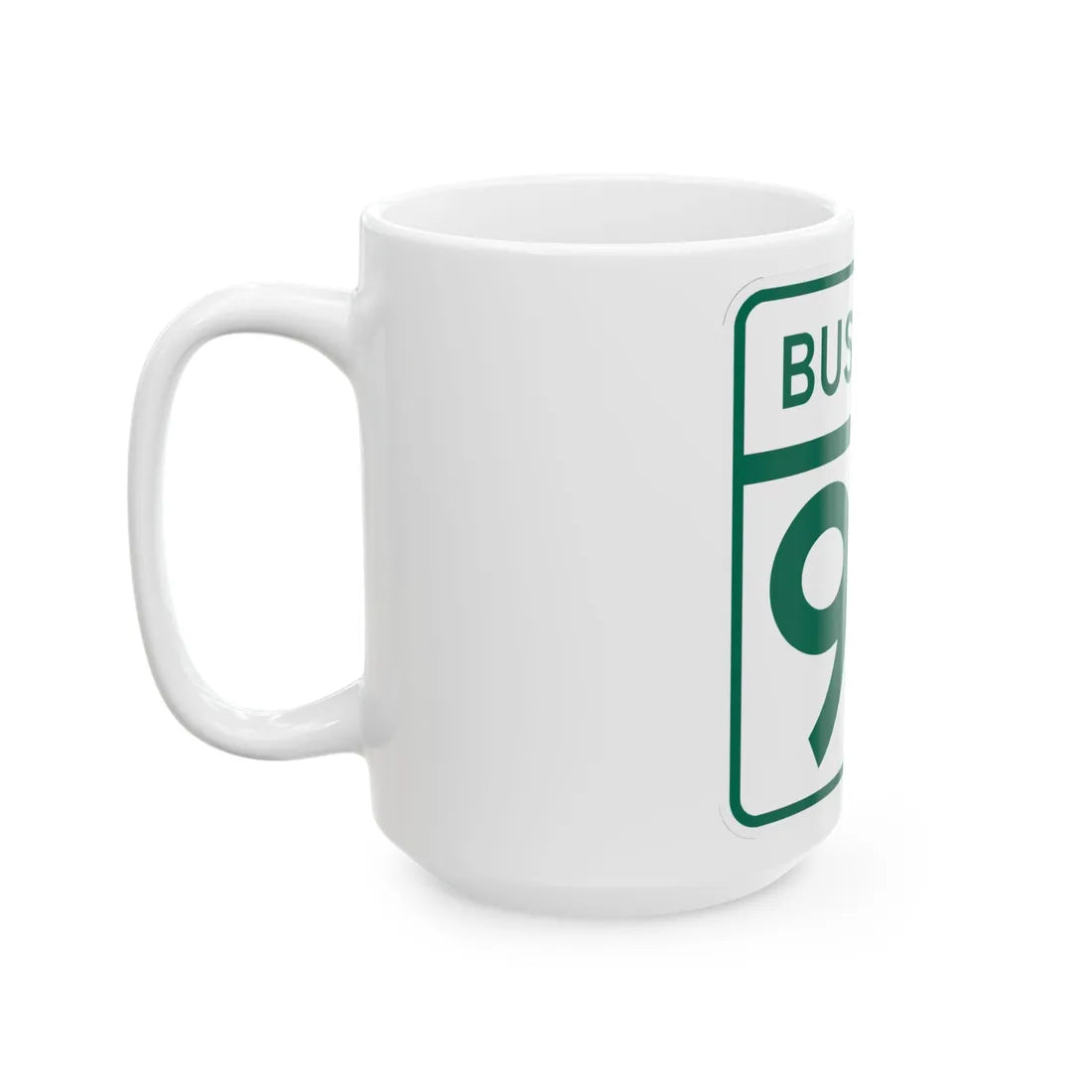 MD Route 90 Business (Maryland) (Road Sign) White Coffee Mug - Go Mug Yourself