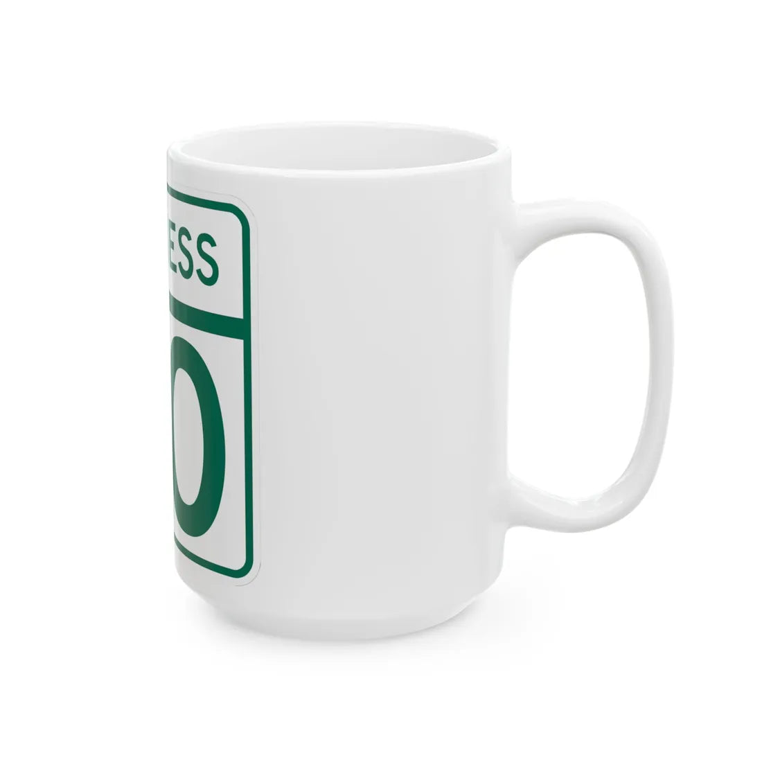 MD Route 90 Business (Maryland) (Road Sign) White Coffee Mug - Go Mug Yourself