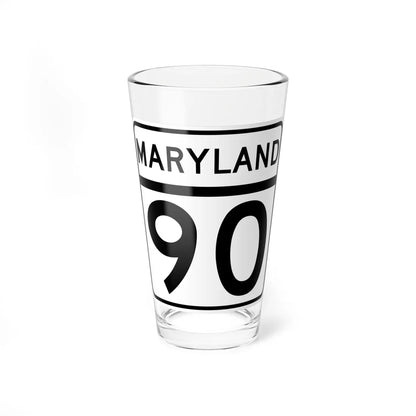 MD Route 90 (Maryland) (Road Sign) Pint Glass 16oz - Go Mug Yourself