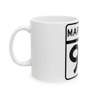 MD Route 90 (Maryland) (Road Sign) White Coffee Mug - Go Mug Yourself