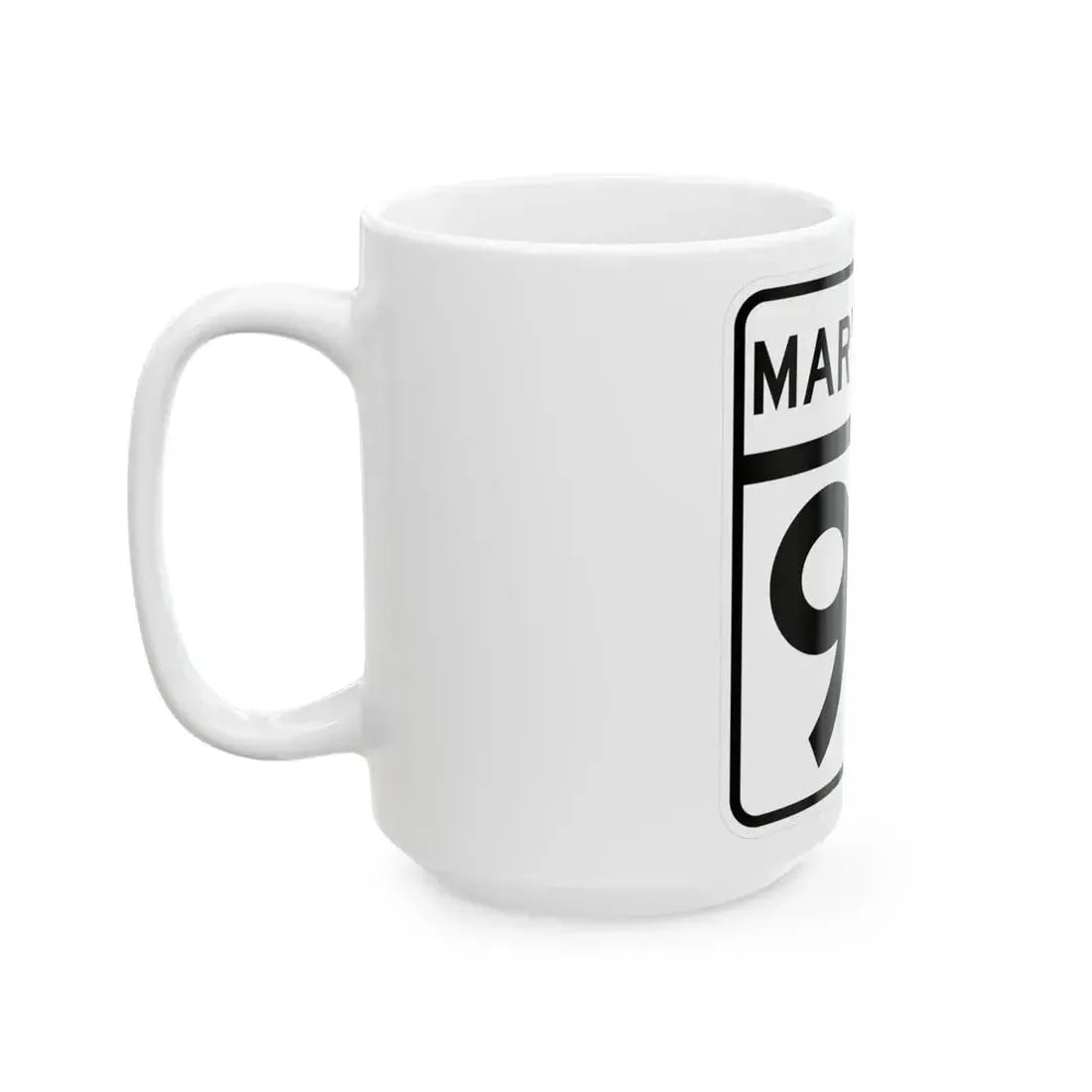 MD Route 90 (Maryland) (Road Sign) White Coffee Mug - Go Mug Yourself