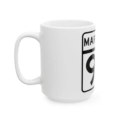 MD Route 90 (Maryland) (Road Sign) White Coffee Mug - Go Mug Yourself