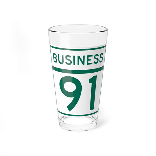 MD Route 91 Business (Maryland) (Road Sign) Pint Glass 16oz 16oz - Go Mug Yourself