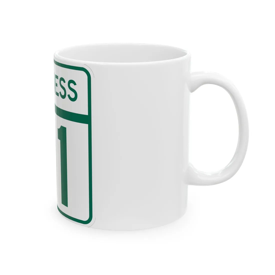 MD Route 91 Business (Maryland) (Road Sign) White Coffee Mug - Go Mug Yourself
