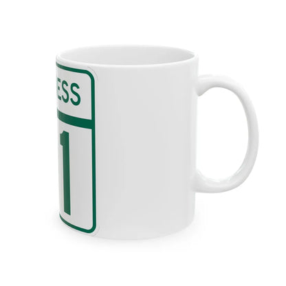 MD Route 91 Business (Maryland) (Road Sign) White Coffee Mug - Go Mug Yourself